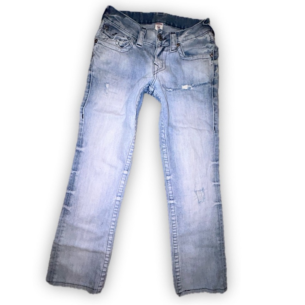 True Religion Light Blue Straight Jeans